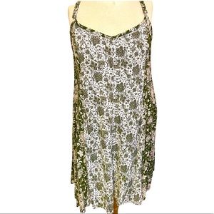 Torrid Green Printed Patchwork Dress